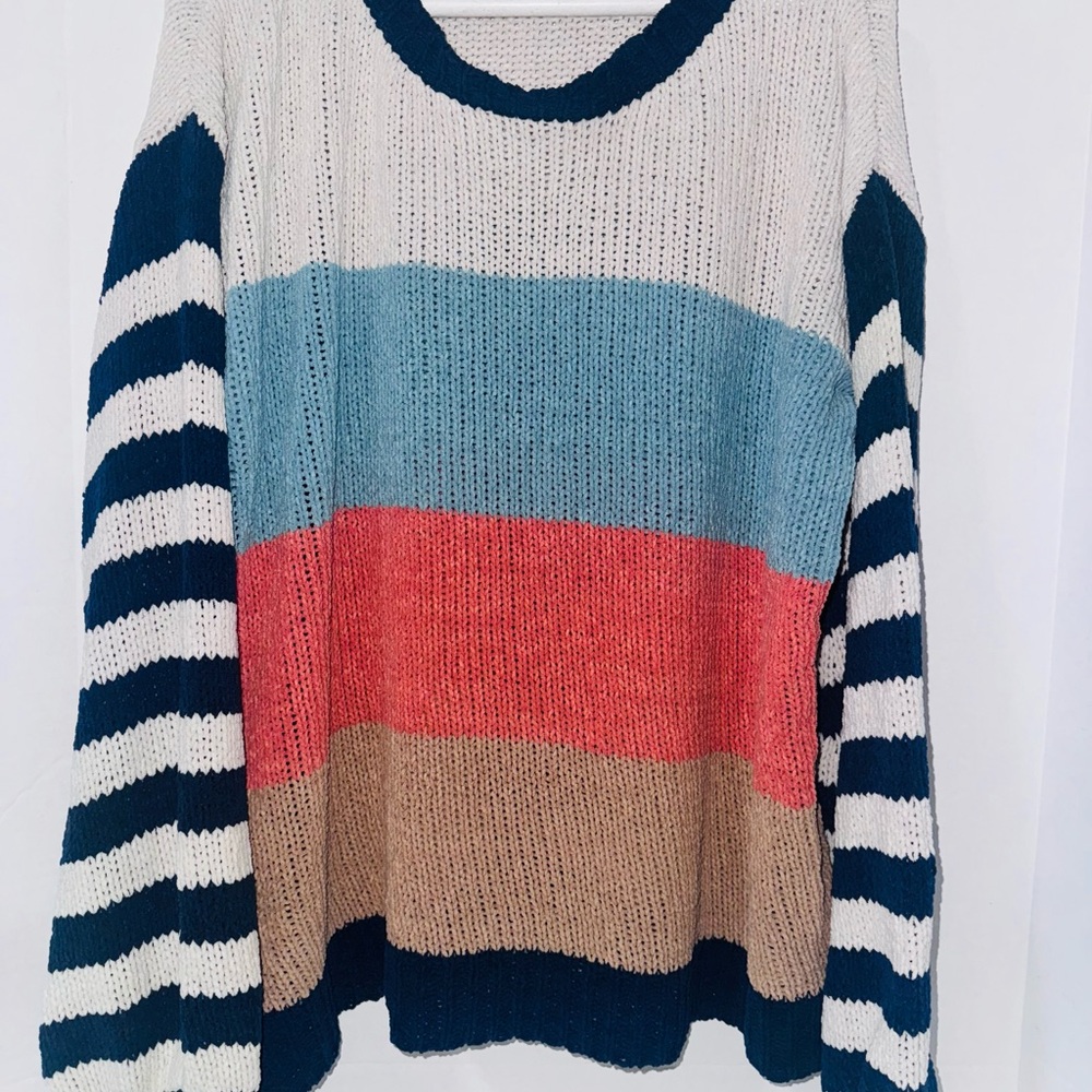 Colorful Striped Women's Sweater